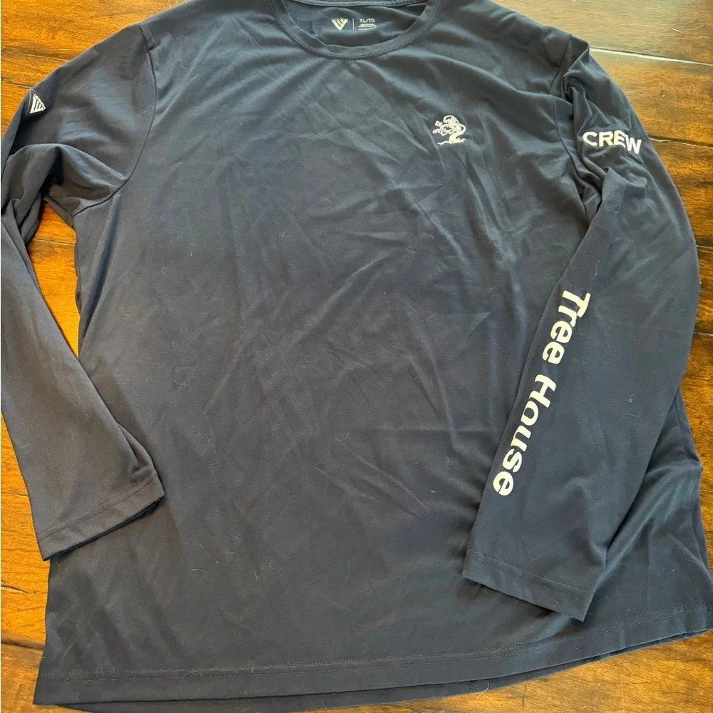 Men's Treehouse Brewing Navy Long Sleeve T-Shirt- Size XL - Picture 3 of 11